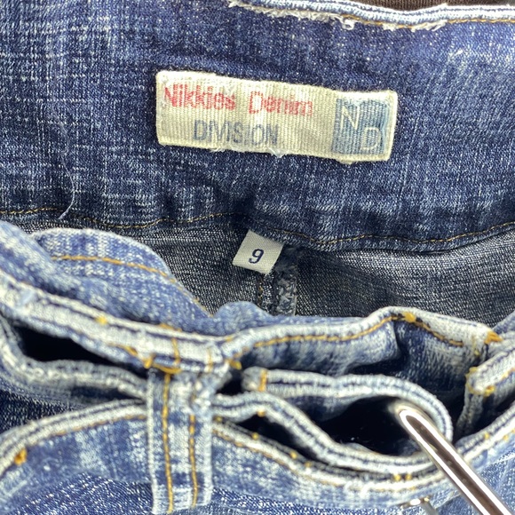 Vintage Nikkies Denim Division Mini Jean Skirt Sz 9 - Picture 4 of 4